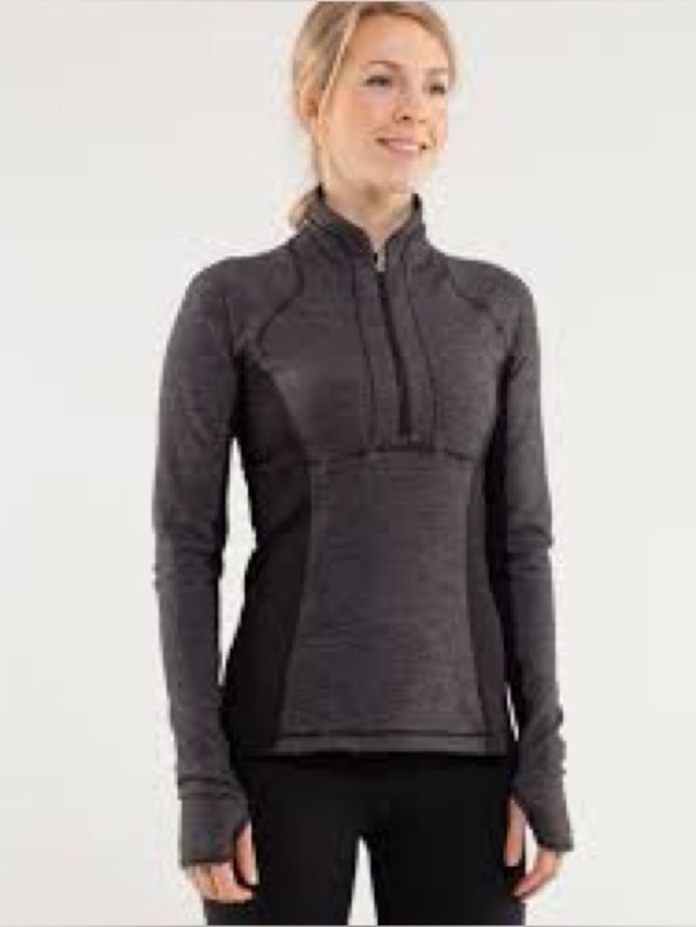 Lululemon Run: Switch Back 1/2 Zip
Black / Wee Stripe Black Heathered Black 6